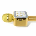 Фото 4 — Караоке-мікрофон DM WS1818 Bluetooth, бездротова колонка, жовтий