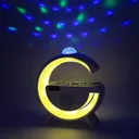 Фото 4 — Лампа-нічник YN-2366, бездротова зарядка, Bluetooth-колонка, RGB LED 15Вт, дискокуля