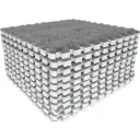 Photo 3 — Soft Modular Puzzle Play Mat, 10 Tiles 30×30 cm, Gray & White, Kids' Room