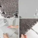 Photo 4 — Soft Modular Puzzle Play Mat, 10 Tiles 30×30 cm, Gray & White, Kids' Room