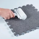 Photo 5 — Soft Modular Puzzle Play Mat, 10 Tiles 30×30 cm, Gray & White, Kids' Room