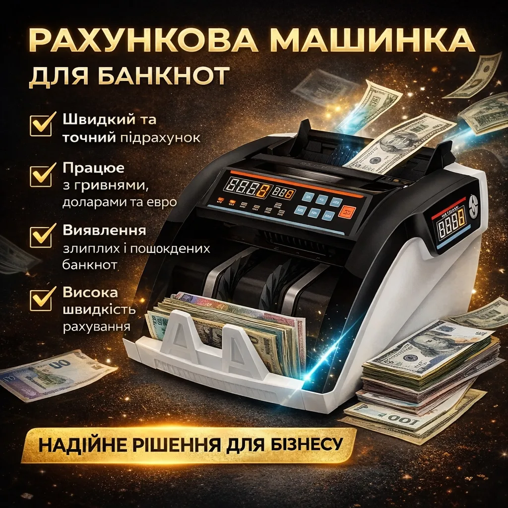 Счётная машинка для банкнот 206 с автоматическим подсчётом и детекцией