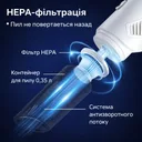 Фото 4 — Бездротовий пилосос 2в1 для дому та авто XL-1610