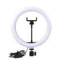 Photo 2 — Ring LED light QX-260, 30 cm, with phone holder, USB, adjustable brightness and color temperature