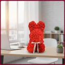 Photo 3 — Gift rose bunny figure KR-21, 17x17x25cm, with bow, 3D roses