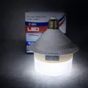 Фото 2 — Світлодіодна LED лампа Z-985 20W з акумулятором, USB-заряджання, цоколь E27, до 8 год автономної роботи, білий корпус
