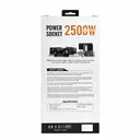 Фото 3 — Мережевий подовжувач Power Socket D6 на 6 розеток, з вимикачем, LED-індикатором, 4 USB та Type-C (PD), кабель 3 м, 2500 Вт