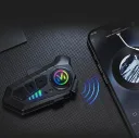 Фото 4 — Мотогарнітура безпровідна Y10 на шолом, м'який мікрофон, Bluetooth 5.3, чорна