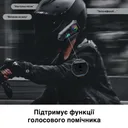 Фото 5 — Мотогарнітура безпровідна Y10 на шолом, м'який мікрофон, Bluetooth 5.3, чорна