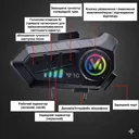Фото 6 — Мотогарнітура безпровідна Y10 на шолом, м'який мікрофон, Bluetooth 5.3, чорна
