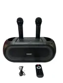 Фото 4 — Портативна Bluetooth-колонка ZQS4247 16Вт з 2 мікрофонами караоке, USB/TF/FM/AUX