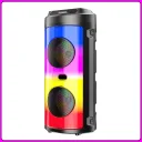 Фото 5 — Портативна Bluetooth колонка ZQS4248, 2х6.5", RGB підсвітка, мікрофон, пульт ДУ