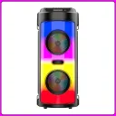 Фото 3 — Портативна Bluetooth колонка ZQS4248, 2х6.5", RGB підсвітка, мікрофон, пульт ДУ