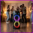 Фото 5 — Колонка Bluetooth портативна з RGB підсвіткою та дротовим мікрофоном ZQS4239S 16W