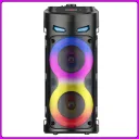Фото 6 — Колонка Bluetooth портативна з RGB підсвіткою та дротовим мікрофоном ZQS4239S 16W