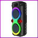 Фото 4 — Колонка портативна Bluetooth 2х8", провідний мікрофон, RGB підсвітка, ZQS8275, 40W