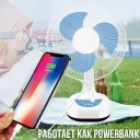 Фото 6 — Вентилятор Megatop MG008, 12", акумулятор 4500 мАг, сонячна панель, 2 LED лампи