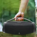 Фото 5 — Бездротова Bluetooth колонка з LED підсвіткою Boombox 3 Mini RGB B11, чорна