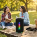 Фото 2 — Портативна Bluetooth колонка JC-500, 10 Вт, RGB LED підсвітка, акумуляторна бездротова міні-колонка