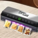 Фото 2 — Вакуумний пакувальник для харчових продуктів Zepline ZP-00359, 200 Вт, з LED дисплеєм, + 20 пакетів