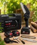 Фото 2 — Мінипила ланцюгова акумуляторна Electric Chain Saw 48V, 8″ (20 см), 2 акумулятори, у кейсі