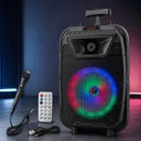 Фото 2 — Портативна колонка Bluetooth на акумуляторі з підсвіткою, мікрофоном і пультом ZQS8121