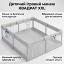 Photo 1 — Kids' playpen 120x120x65 cm, with holder rings and mesh walls