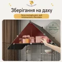Фото 3 — Велика металева клітка для птахів 74×37×152 см, на колесах, з дахом та іграшками
