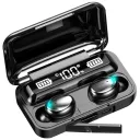 Photo 6 — F9 wireless Bluetooth earbuds with charging case and display, black