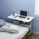 Фото 6 — Стіл комп'ютерний на колесах з регулюванням висоти Laptop Table 60×40, білий