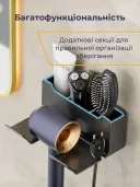 Photo 3 — Wall-Mounted Hair Dryer & Straightener Holder Organizer, black, 165×125×70mm
