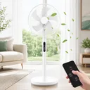 Photo 2 — Floor fan BITEK BT-1650, 120W, 5 blades 46 cm, with remote control, timer and display