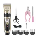 Photo 3 — Rechargeable Pet Hair Clipper 8-in-1, Raf R-436 5W, Gold / Professional Grooming Set