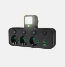Фото 3 — Мережевий фільтр-подовжувач AND 5378, 3 розетки, USB, Type-C, чорний