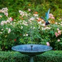 Photo 6 — Floating solar garden fountain "Solar Fountain" with nozzles, black