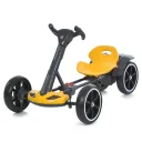 Фото 2 — Дитячий складний електромобіль Go-Kart з акумулятором і пультом, жовтий
