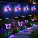 Photo 4 — Outdoor solar 3D Butterflies light with color-changing effect / Solar light Butterfly 2-in-1 26X-115