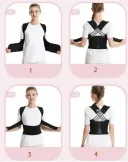 Фото 5 — Еластичний коректор осанки, корсет для вирівнювання спини POSTURE BELT