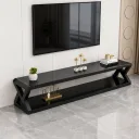 Photo 2 — Modern TV Stand with Mirrored Glass Shelves AND YM174