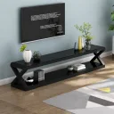Photo 4 — Modern TV Stand with Mirrored Glass Shelves AND YM174