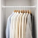 Photo 3 — Telescopic Bathroom Curtain Rod, No Drilling, XL-1890, 50–80 cm, White, Tension Rod for Curtains and Wardrobe