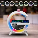 Photo 2 — Desktop RGB lamp with speaker, disco ball and wireless charging, BT 3402, White / Smart night light lamp / Smart lamp