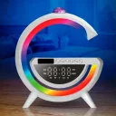 Photo 3 — Desktop RGB lamp with speaker, disco ball and wireless charging, BT 3402, White / Smart night light lamp / Smart lamp