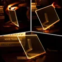 Фото 2 — Нічник планер (30×20см) + 7 маркерів, від USB XL-1684, Прозорий / Світлодіодна дошка для заміток / Дошка планер