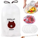 Photo 5 — Food storage bags with elastic band lids, 100 pcs. ND-68-30 Freshness storage bag, Transparent/Polyethylene food bags