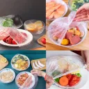 Photo 2 — Food storage bags with elastic band lids, 100 pcs. ND-68-30 Freshness storage bag, Transparent/Polyethylene food bags