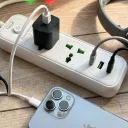 Фото 2 — Сітьовий фільтр живлення 2 м, 2 розетки + 2хUSB + 1хType-C, 2500Вт, WL-4 / Подовжувач з вимикачем