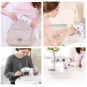 Фото 6 — Портативна швейна машинка Mini Sewing SM202A, Білий / Міні швейна машинка