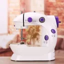 Фото 2 — Портативна швейна машинка Mini Sewing SM202A, Білий / Міні швейна машинка