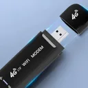 Фото 2 — 4G USB модем, 150 Мбит, Черный /с, радиус 15м / Мобильный модем 4G / WiFi модем портативный